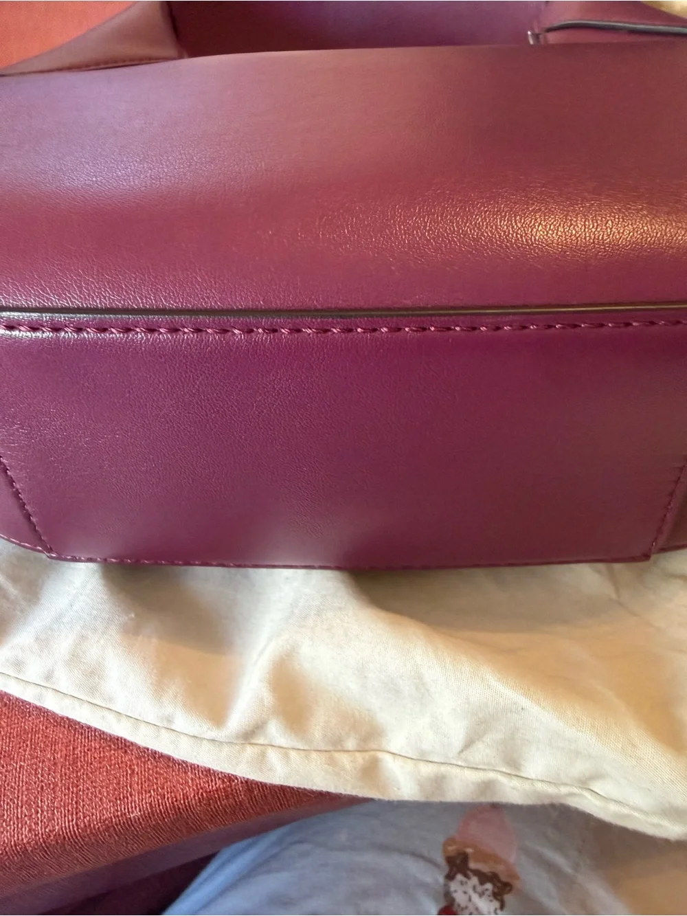 Stella McCartney Magenta Crescent Shoulder Bag